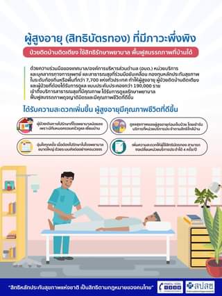 สิทธิ์ที่ผู้ถือบัตรทองผู้สูงอายุ